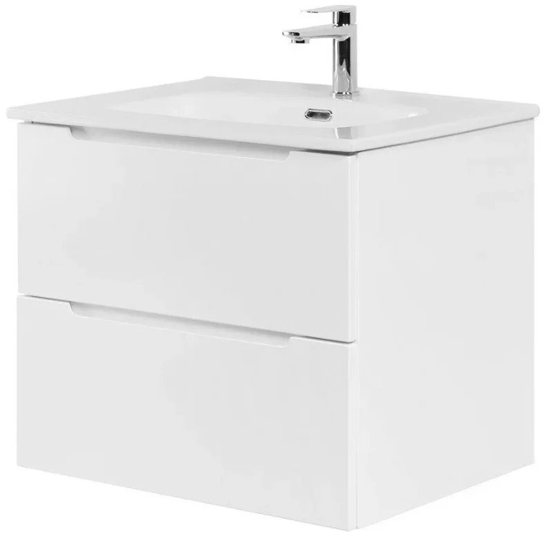 Приобрести тумба подвесная с раковиной belbagno etna-600-2c-so-bl-p 60 см, bianco lucido