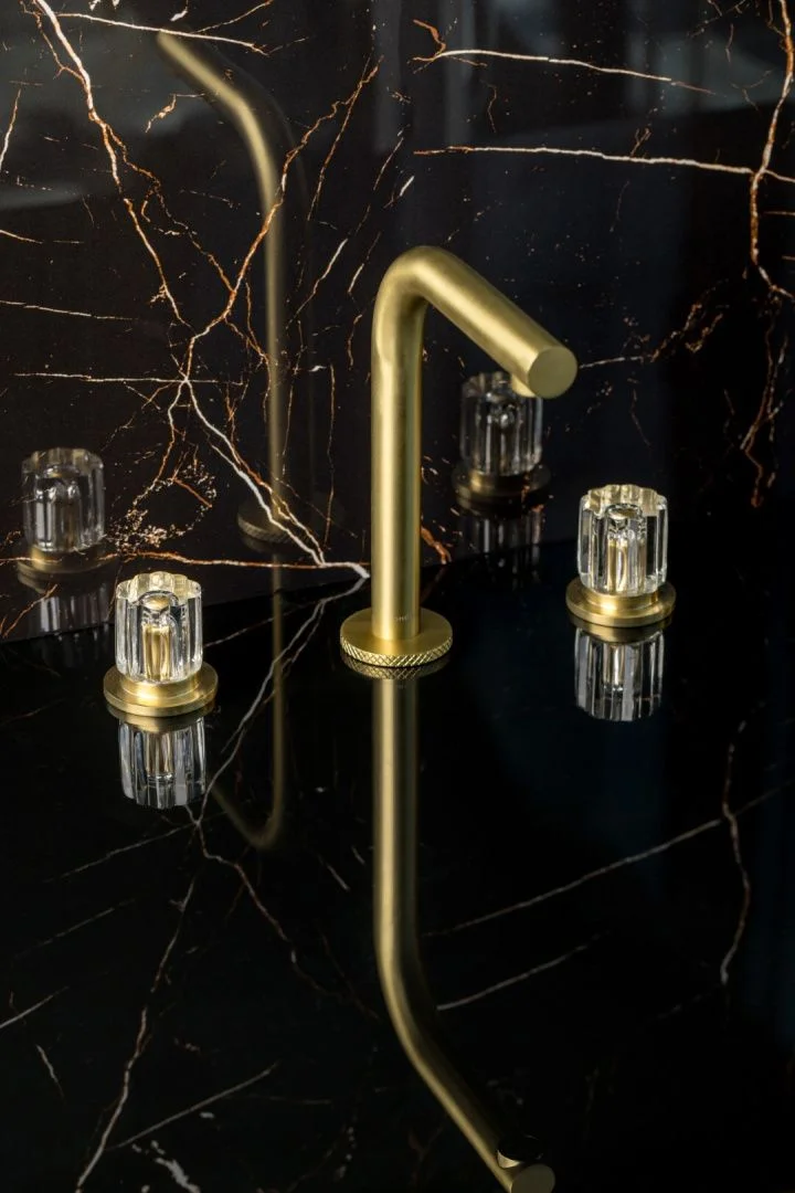 Приобрести boheme смеситель для раковины elegante, матовое золото 152-mg-el