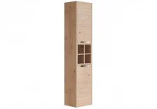 Пенал подвесной Roca Lago 35 см, с корзиной, дуб светлый 7.8572.9.744.4