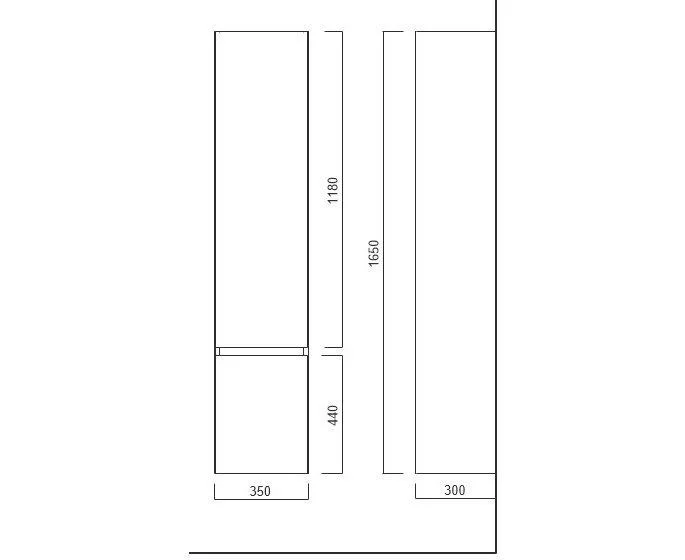Приобрести пенал подвесной kerama marazzi cubo 165 см, лимо l\r