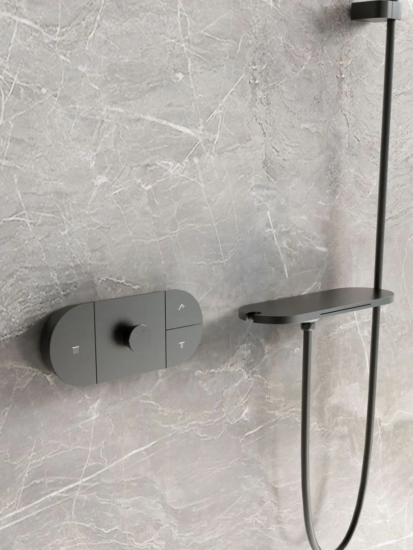 Приобрести vincea встраиваемая душевая система futura, черная матовая vsfw-2f12tmb