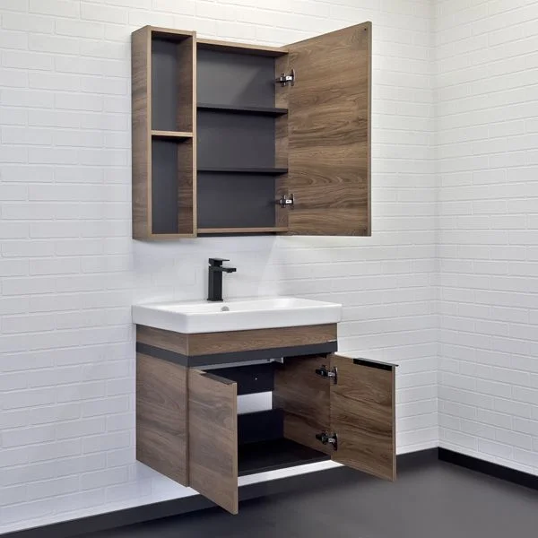 Приобрести сomforty тумба с раковиной "соло-70" дуб тёмно-коричнвый