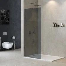 Cezares Душевая перегородка LIBERTA 110 см, серый\хром LIBERTA-L-1-TB-110-GR-Cr