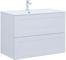 Aquanet Тумба с раковиной Терра 90 белый матовый 00313235