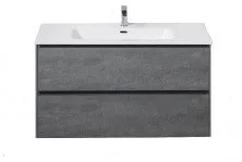 Тумба подвесная с раковиной BelBagno 100 см PIETRA-1000-2C-SO-SCM, цемент