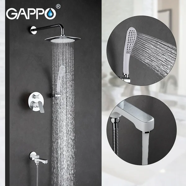 Приобрести душевой комплект gappo g7148-8