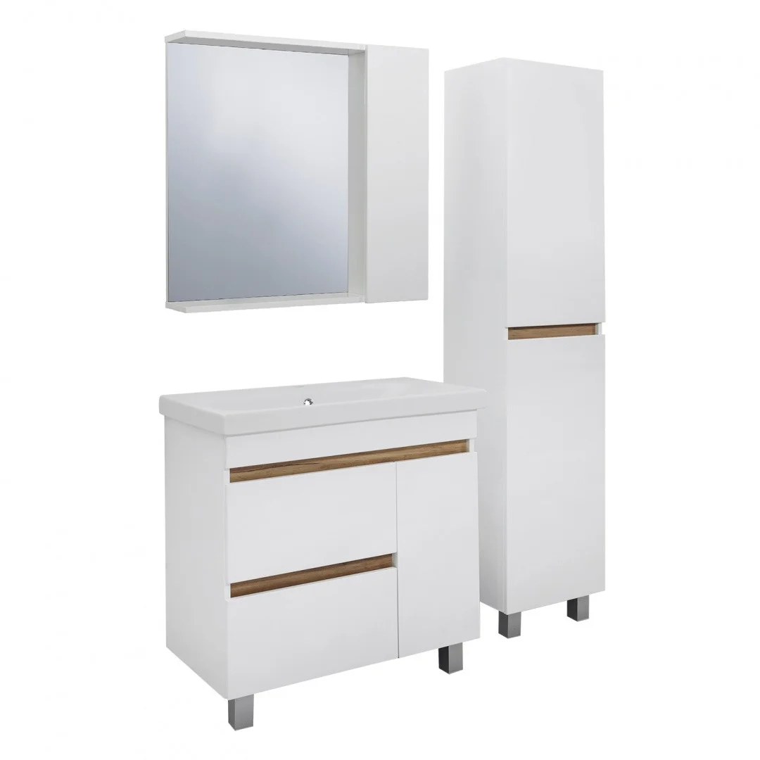 Приобрести пенал напольный sydney 35см. с корзиной левый/правый