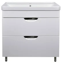 Loranto Тумба напольная с раковиной Стиль- 80/2 Н "Соло" 80х88 см, белая (CS00070582)