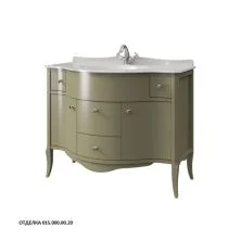 Caprigo Тумба с раковиной MODENA 110 см, зеленая, эмаль