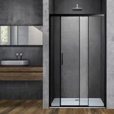 Vincea Душевая дверь Soft 120 см, прозрачное, черная VDS-3SO120CLB