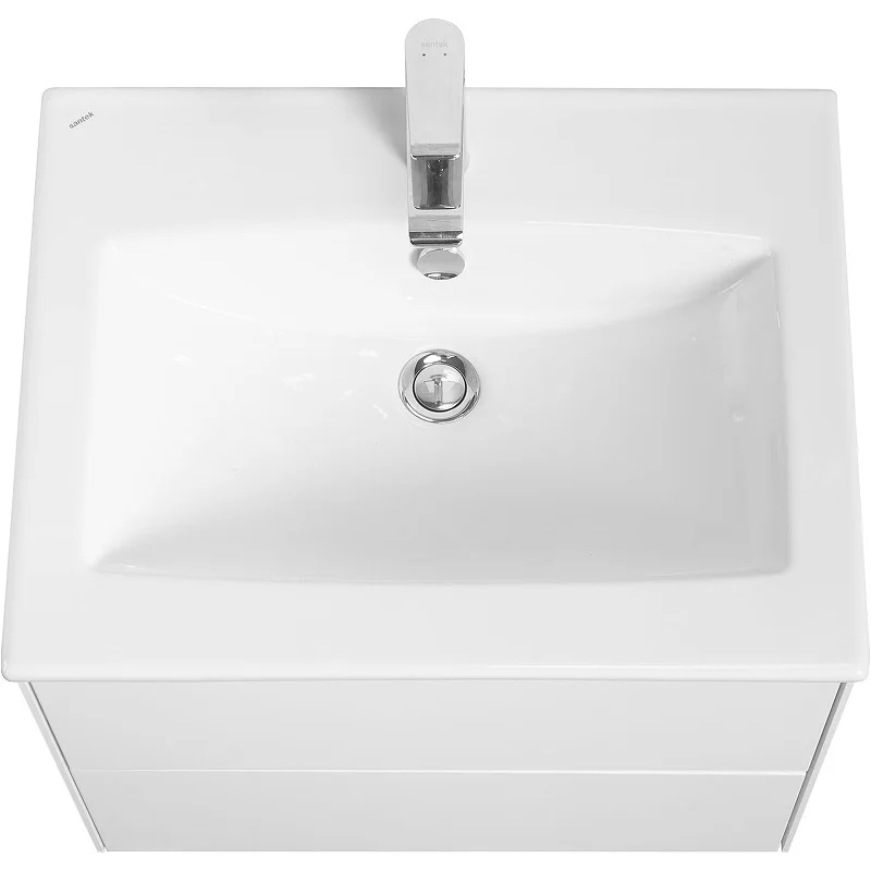 Приобрести тумба подвесная с раковиной акватон сохо 60 см, белый глянцевый