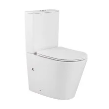 Briz Унитаз компакт ROME безободковый, торнадо, сиденье дюропласт с микролифтом, белый