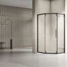 Vincea Душевое ограждение Show 100х100 см, прозрачное, черное VSP1-4SH100CLB