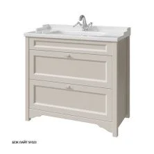 Caprigo Тумба с раковиной PRESTON 90 см, светло бежевый