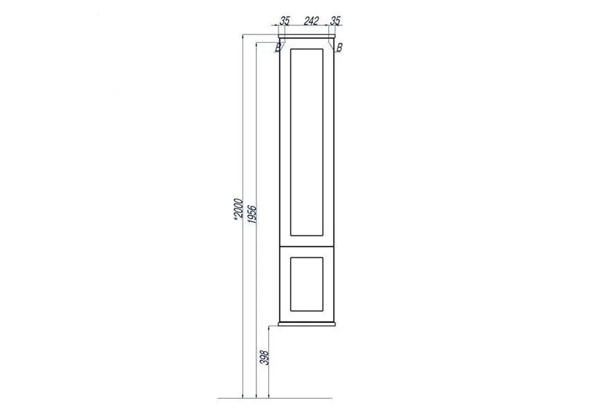 Приобрести пенал подвесной акватон леон 31 см с бельевой корзиной, цвет дуб белый