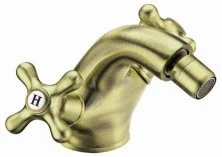 CEZARES Смеситель для биде RETRO, c донным клапаном, бронза RETRO-C-BS1-02