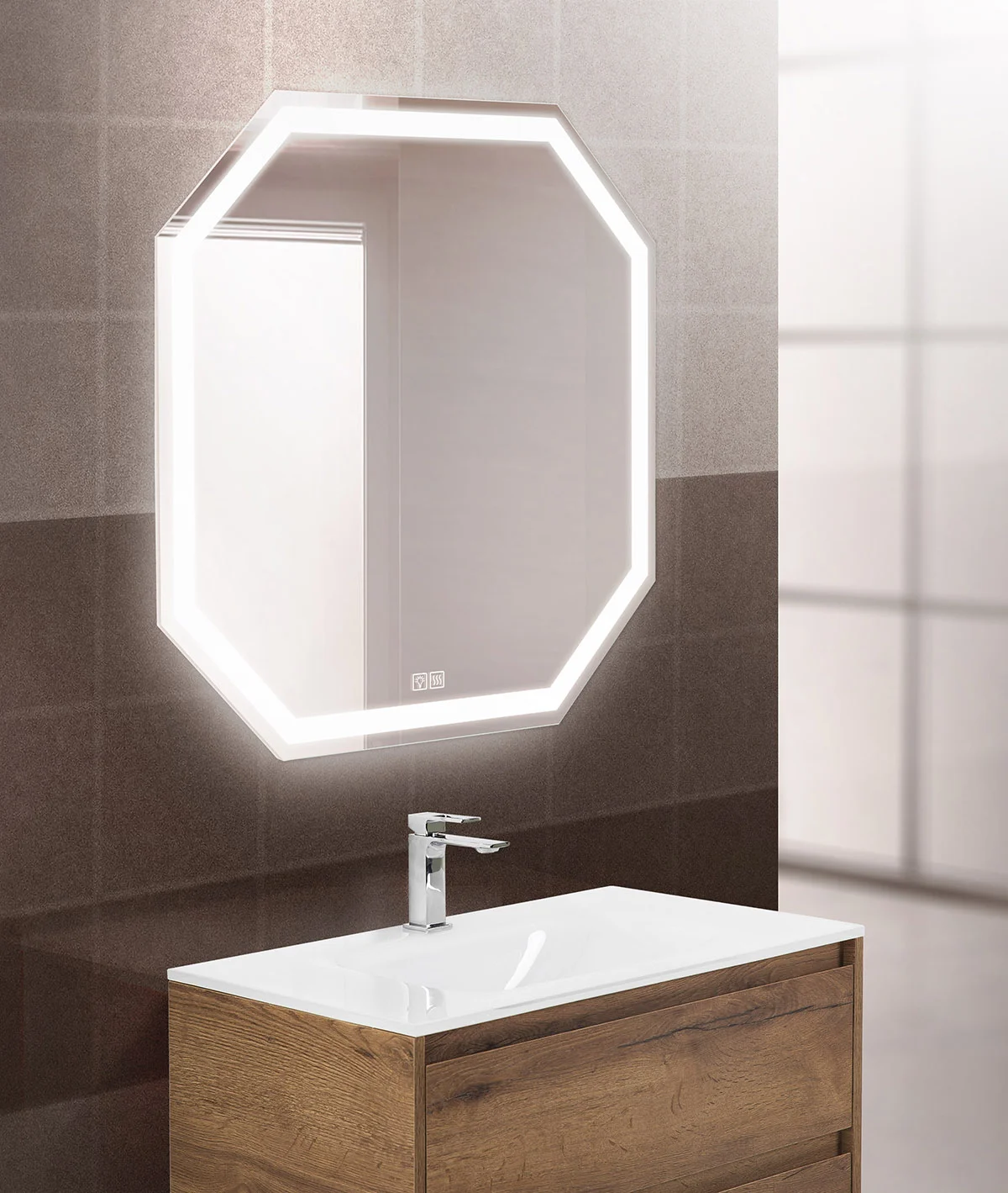 Приобрести belbagno зеркало 80х80 см spc-ott-800-800-led-tch-warm
