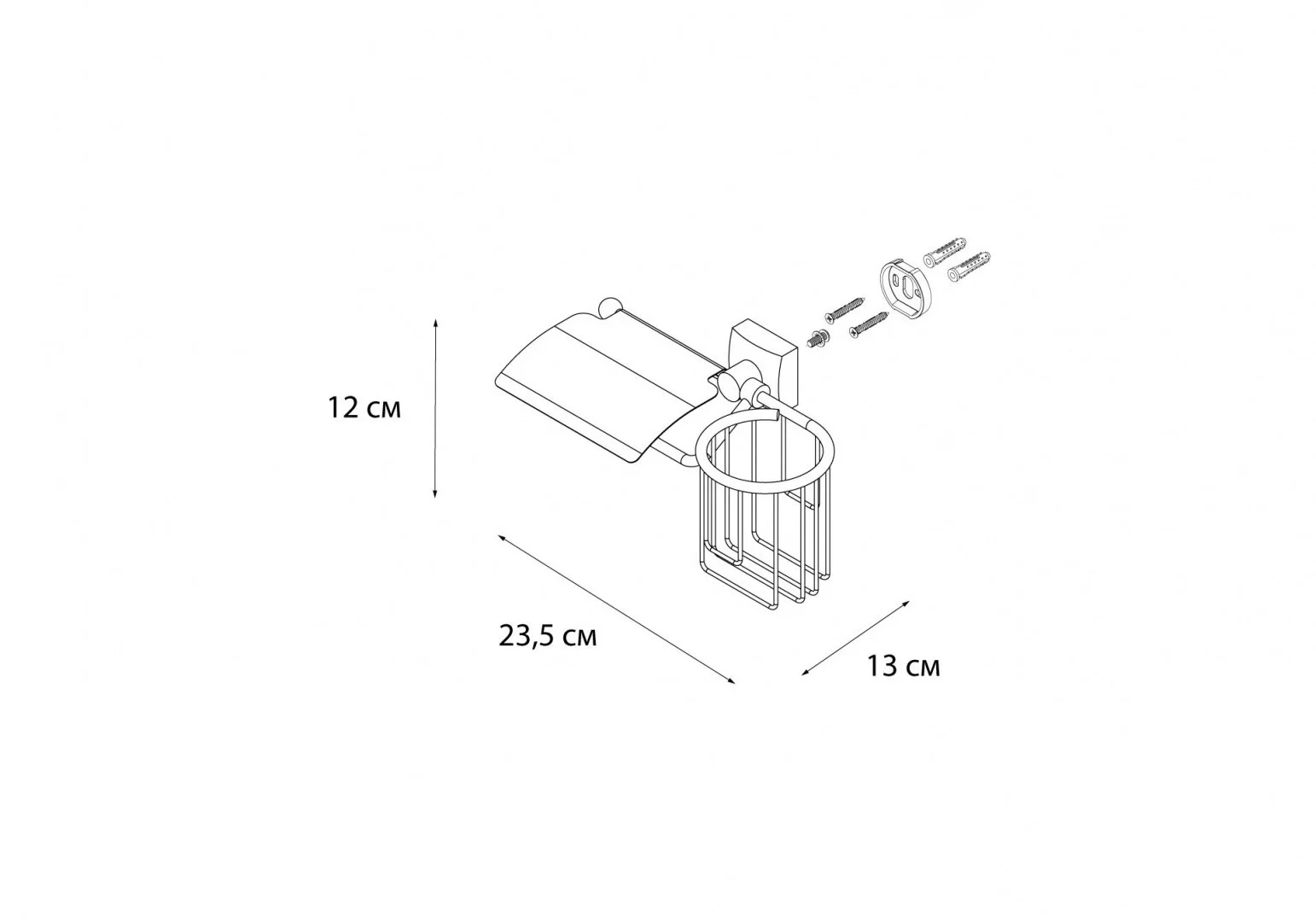 Приобрести fx-61309+10 kvadro бумагодержатель +держ. дезодоранта