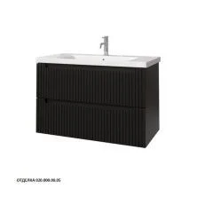 Caprigo Тумба с раковиной TERMIN-Smalty STRIPE 90 см, графит, эмаль