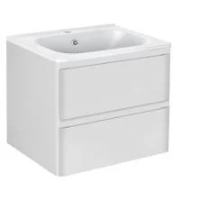 Vincea Тумба подвесная Vico 60 см, белая с белой раковиной VMC-2V600GW;VCB-2VP600W