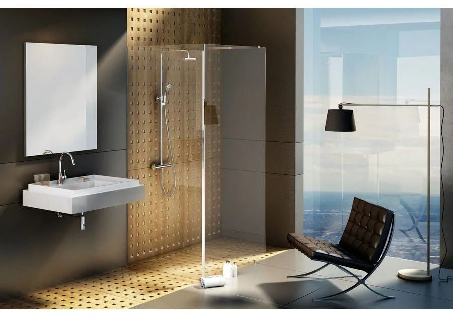 Приобрести душевая перегородка ravak walk-in corner 120х90 см gw1cg7c00z1 алюминий/прозрачное