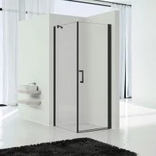 Vincea Душевое ограждение Orta 90х90 см, прозрачное, черная VSR-1O9090CLB