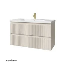 Caprigo Тумба с раковиной FORTE STRIPE 100 см, светло бежевая