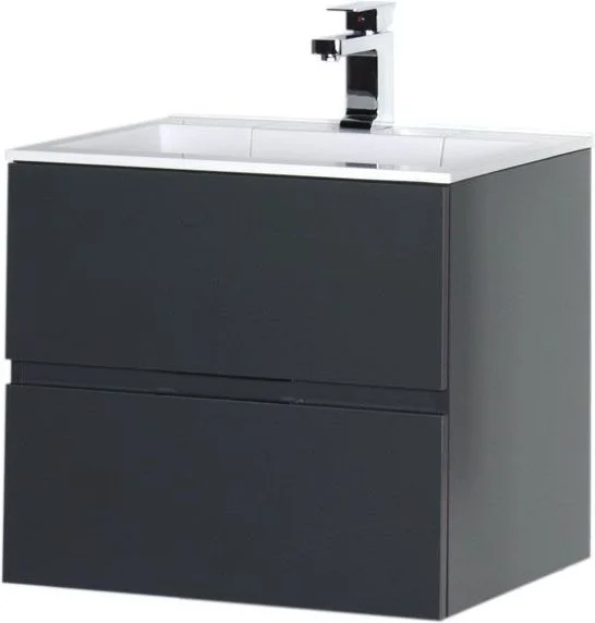 Приобрести aquanet тумба с раковиной алвита 60 см, серый антрацит