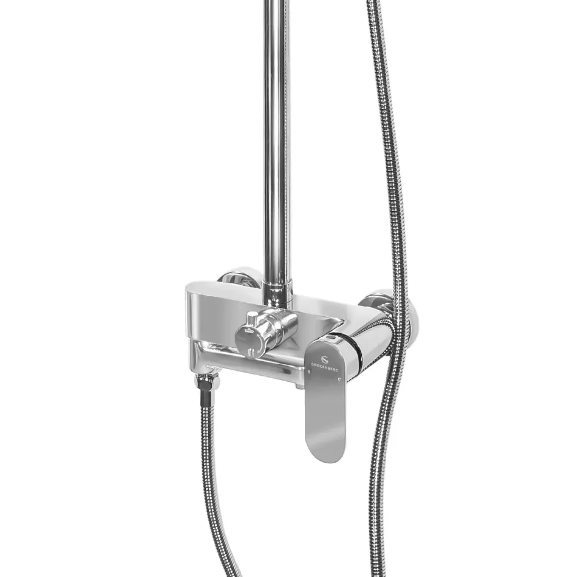 Приобрести grocenberg душевая система, хром gb7011cr