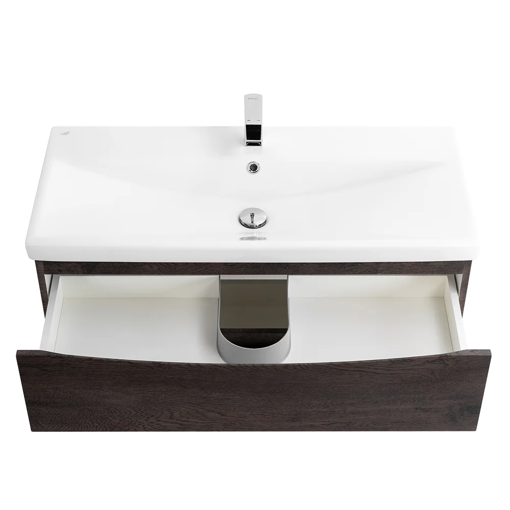 Приобрести belbagno тумба с раковиной marino-cer 90 см, подвесная rovere nature grigio, белая раковина