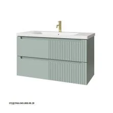 Caprigo Тумба с раковиной TERMIN-Smalty META 100 см, зеленая, эмаль