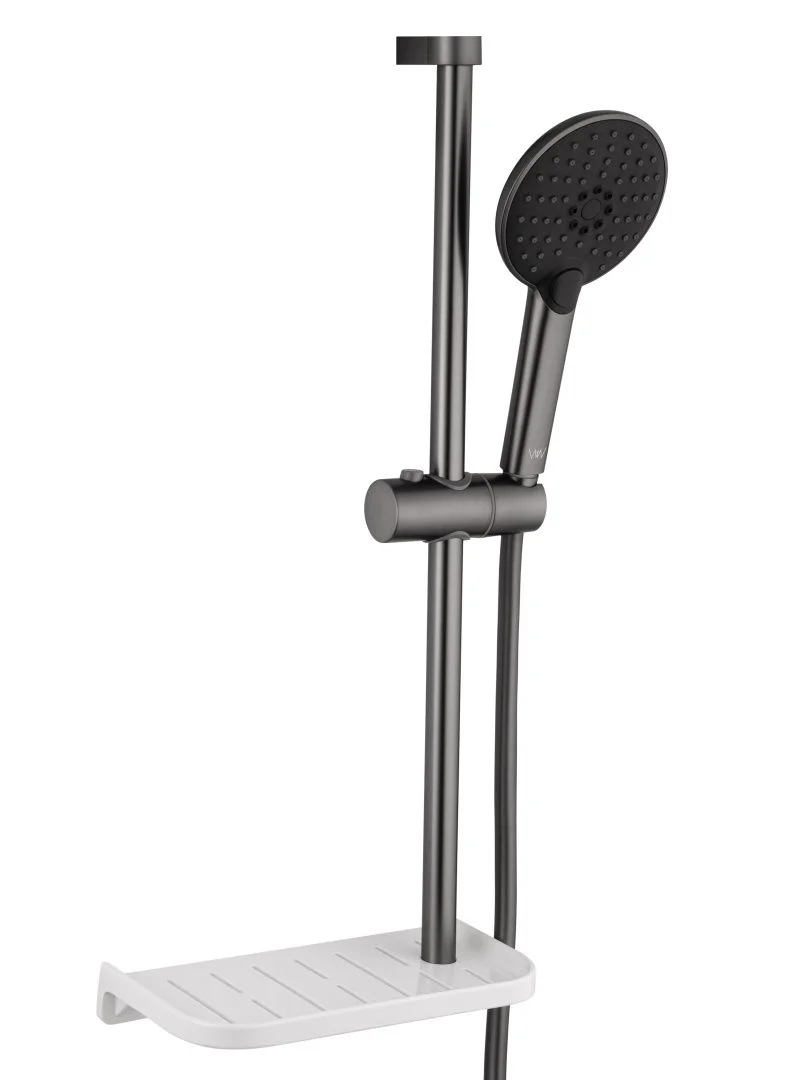 Приобрести смеситель для ванны с душевым гарнитуром wonzon & woghand alfa, темный графит (ww-ae3201-bgg)