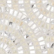 Декор Vitra Marble-Beton 60х60см, круговой, светло серый, бежевый
