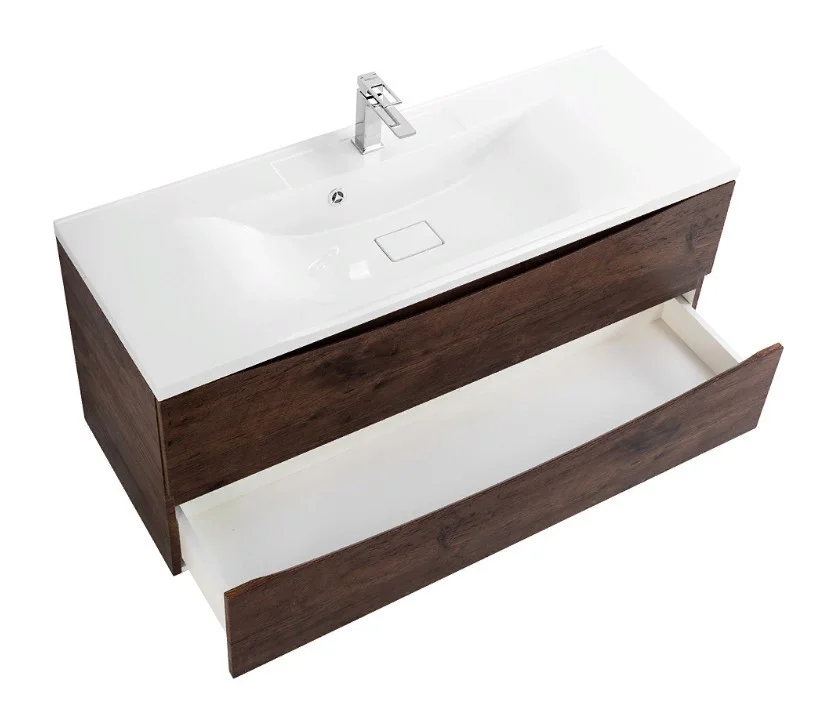 Приобрести тумба подвесная с раковиной belbagno marino-1200-2c-so-rw-p 120 см, rovere moro