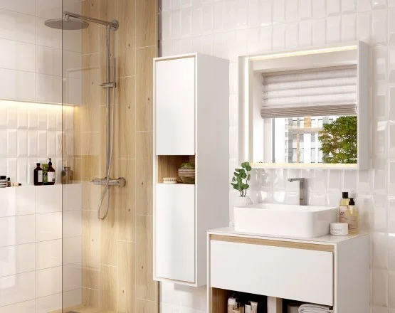 Приобрести пенал cersanit подвесной, универсальный louna 35, белый