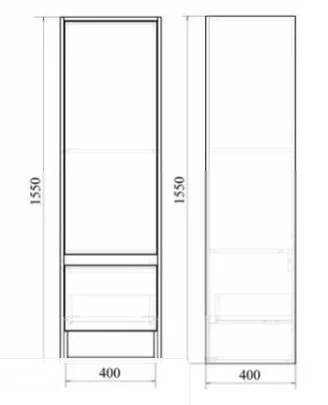 Приобрести mirsant пенал подвесной scandy 45 см, белый ут000094728