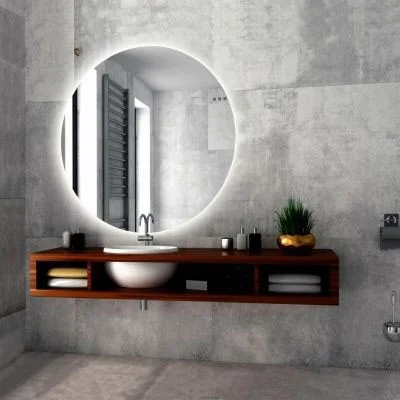 Приобрести azario зеркало саванна d1000мм , белый, сенсорный выключатель, led00002465