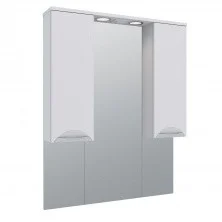 AQUA DE MARCO Зеркало-шкаф ELEGANSE 80 см, белый\хром 1080CELE