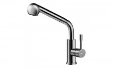 LEMARK Смеситель для кухни Expert c выдвижным изливом 1,5 м, сталь LM5076S