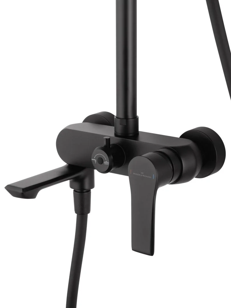 Приобрести душевая система wonzon & woghand brilliant, черный матовый (ww-88047079-mb)