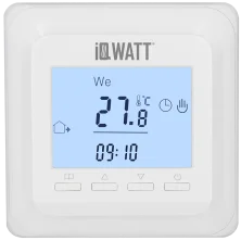 IQWATT Электронный терморегулятор IQ THERMOSTAT Р (white), Ж\К экран