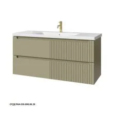 Caprigo Тумба с раковиной TERMIN-Smalty META 120 см, зеленая, эмаль