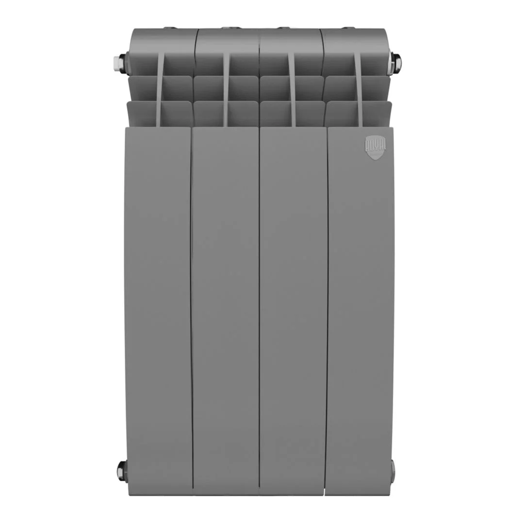 Приобрести royal thermo радиатор биметаллический biliner 500 /silver satin ( серебристый ) - 4 секц.