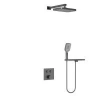 Vincea Встраиваемая душевая система с термостатом, оружейная сталь VSFW-4211RGM