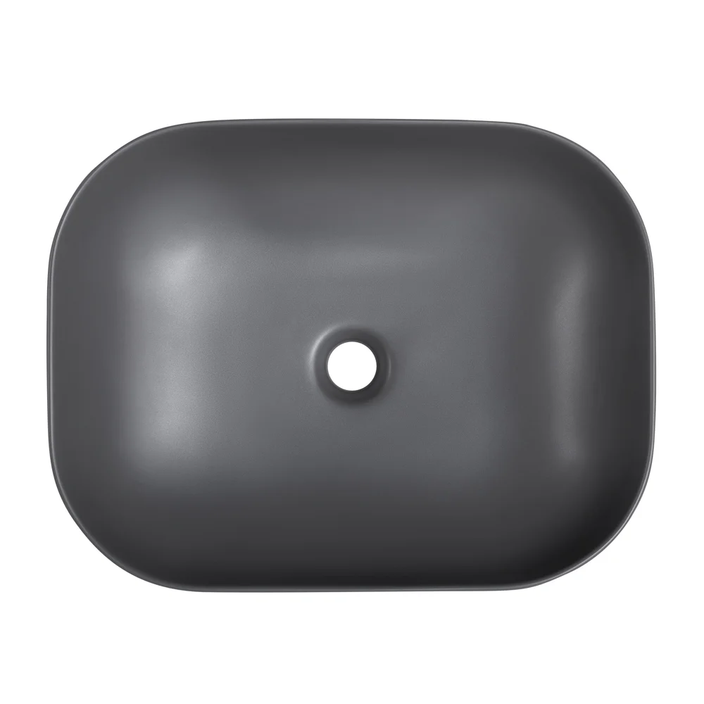 Приобрести belbagno накладная раковина 50х40 см, серая матовая bb1302-h311