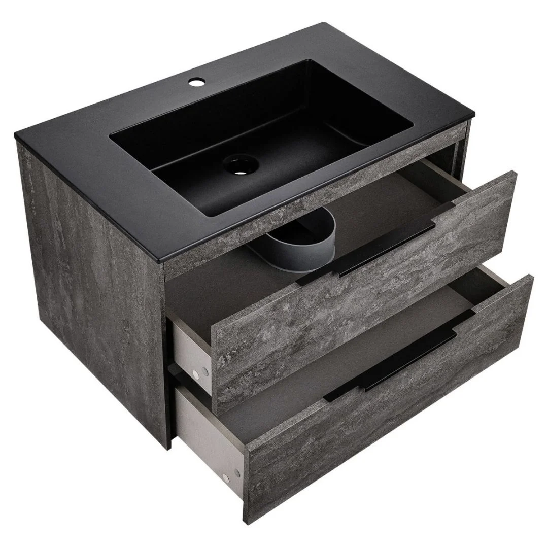 Приобрести vincea тумба подвесная chiara 80 см, серый камень с белой раковиной vmc-2c2800gs;vcb-13800w