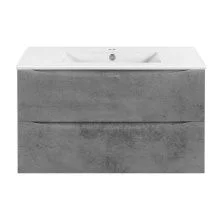 Vincea Тумба подвесная Mia Slim 90 см, бетон VMC-2MC900S1BT;VBS-13990S1