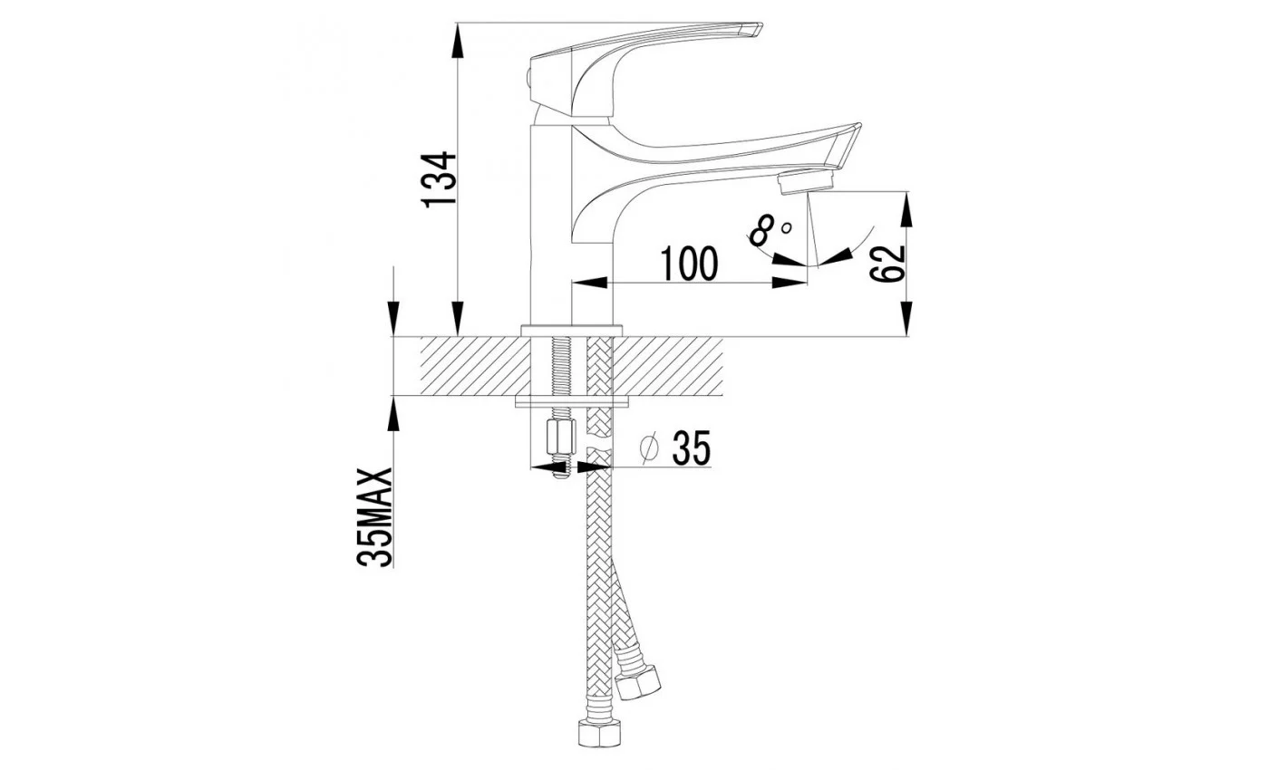 Приобрести lemark смеситель для раковины plus shape, хром lm1706c