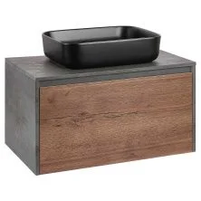 Vincea Тумба со столешницей Mesa 80 см, дуб табак\бетон VMC-2MS800TB