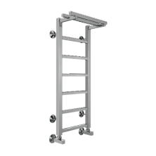 Terminus Полотенцесушитель Контур П7 30х80 см, с полкой, водяной, хром